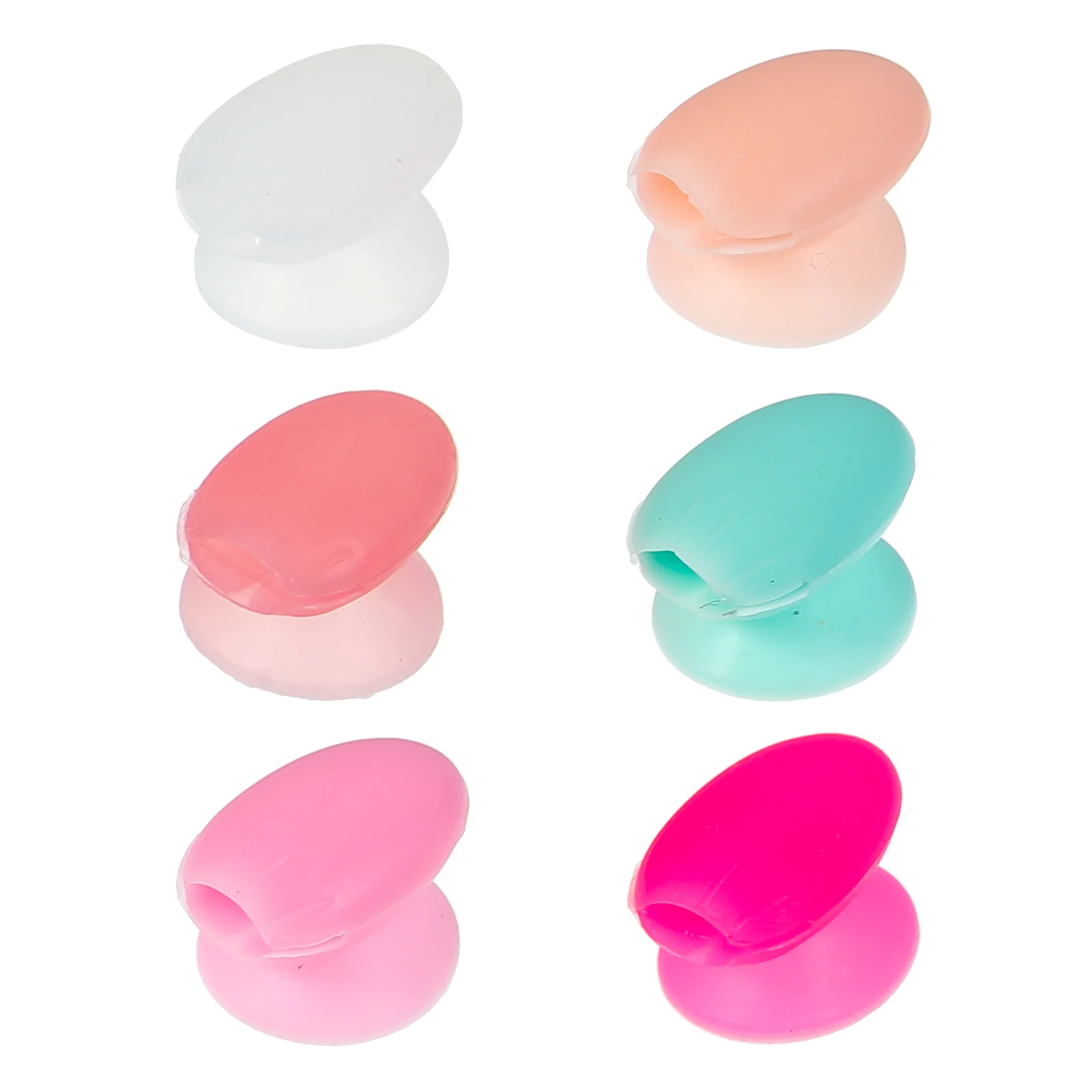 

Lip Brush Anti-lost Set Gloss Applicator Cover Protector Makeup Caps Silicone Holder for Vanity