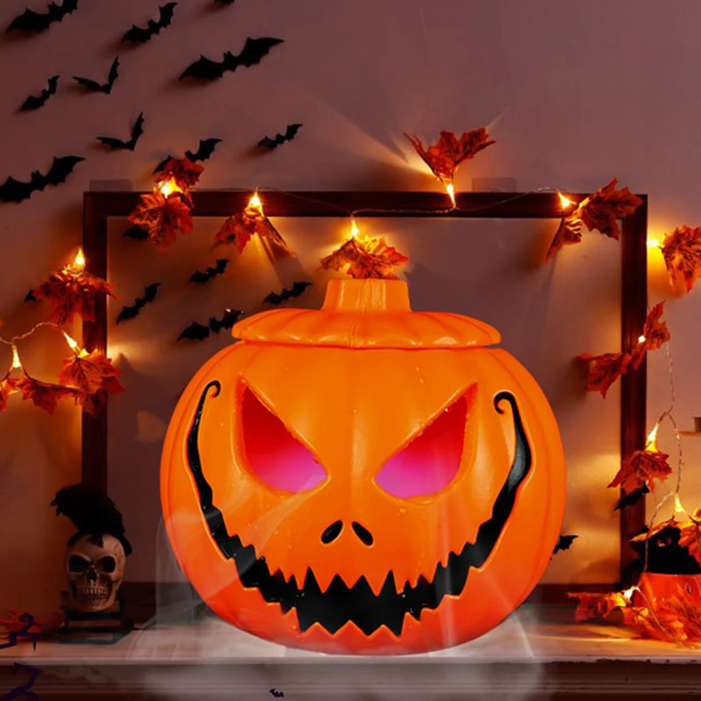 

Halloween Pumpkin Humidifier with 7 Fantastic Colors LED Lights Halloween Pumpkin with Mist Maker for Water Fountain Pond Garden