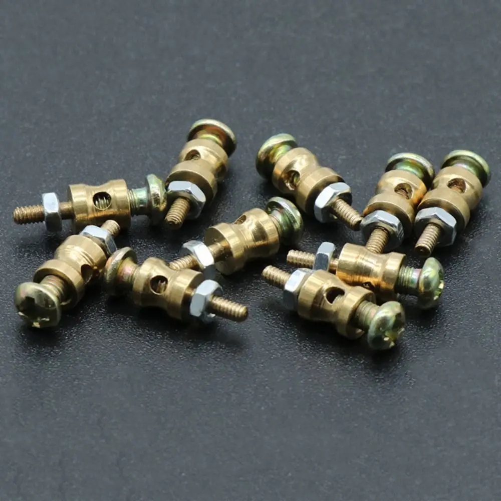 10pcs Nieuwe D1.8mm Stuurstang Connectors Metalen 15mm Lengte Linkage Stoppers DIY RC Vliegtuig Schroef Onderdelen Accessoires