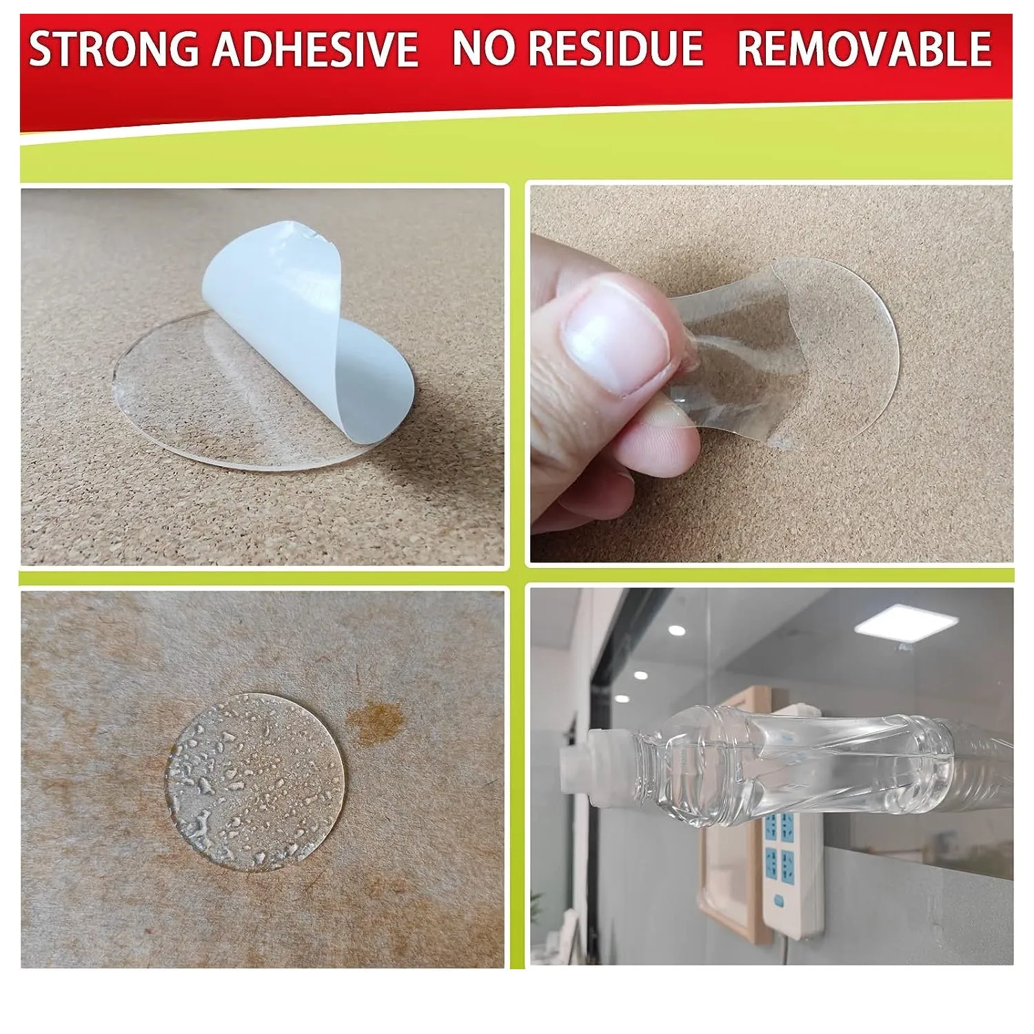 78/156pcs Adhesive Double Sided Tape Stickers Removable Round Sticky Tack No Trace Small Stickers for Festival Decoration