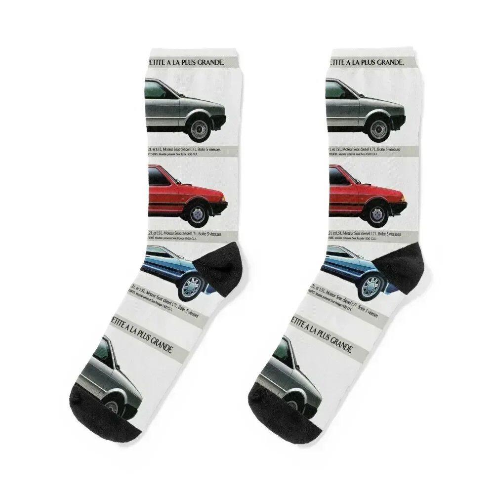 

SEAT RANGE 1990s IBIZA - RONDA - MALAGA Socks Christmas valentine gift ideas retro summer Socks Male Women's
