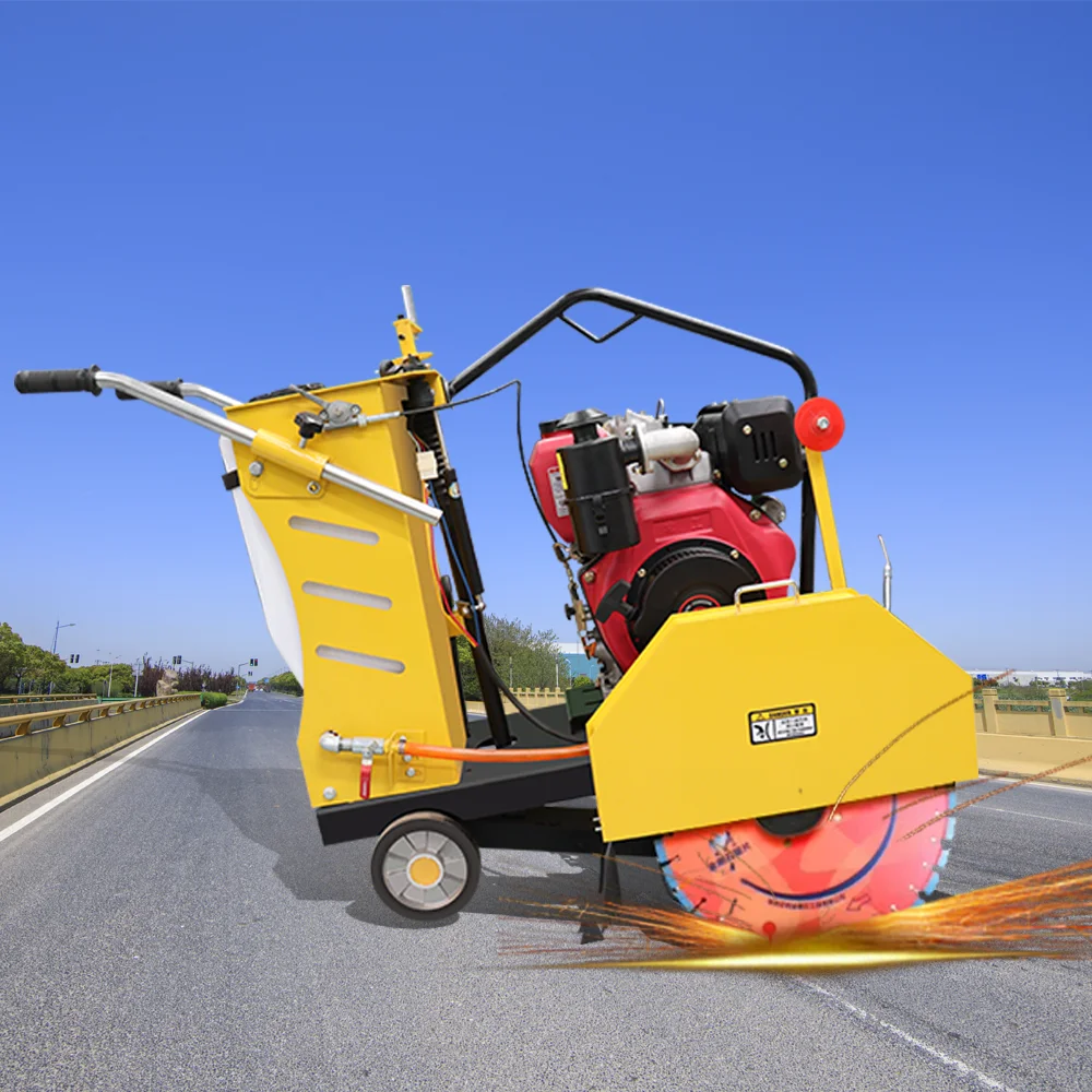 Small Size Road Cutter Machine 400mm Diesel Concrete Saw Cutter