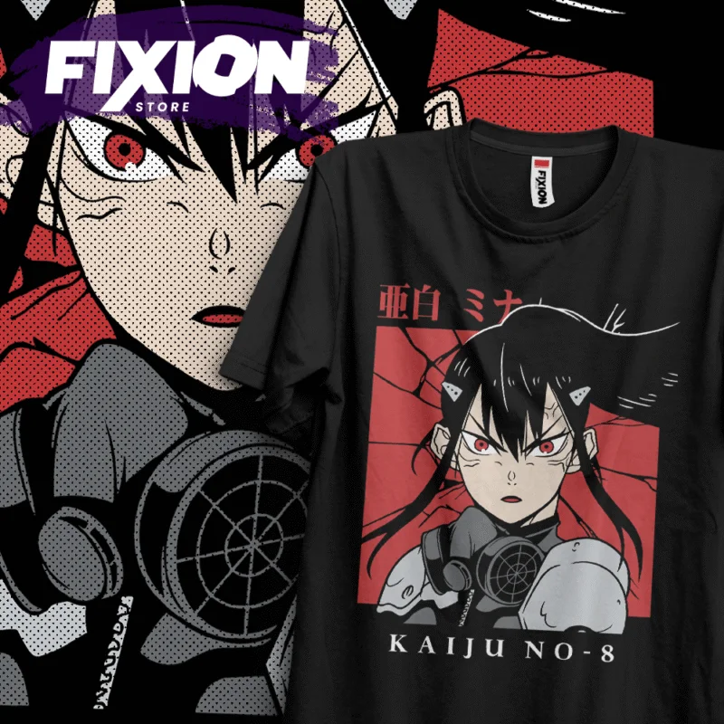 

2025 Summer Kaiju #8 Season 2 100% Pure Cotton Printed T-shirt Japenese Hot Anime Men Casual Cotton Kaiju No.8 Oversized Tee Y2k