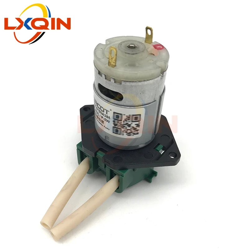 LXQIN 1pcs Solvent /UV printer peristaltic pump 24v DC ink pump 30-100ml/min for Tianjet Gongzheng xp600 i3200 4720 print head