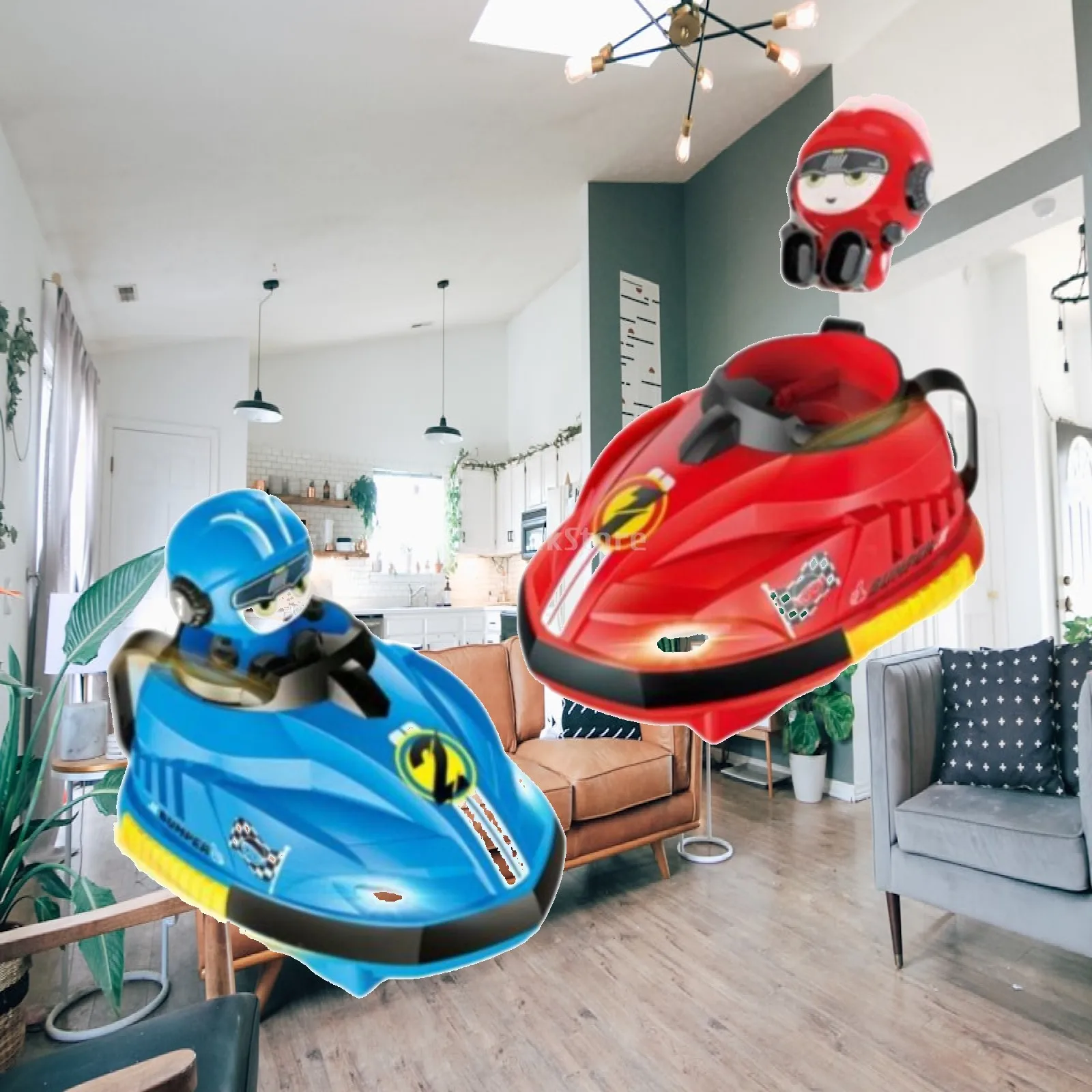 Remote Control Bumper Car 2 Players Kids RC Car with Driver for Children Boys Girls Teens Age 3 4 5 6+ Year Old Holiday Gift