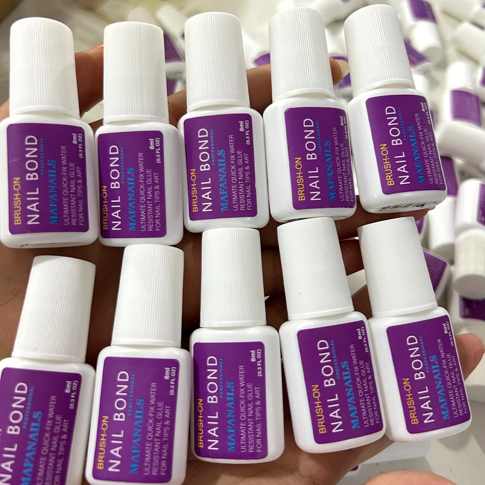 

8ml Strong Fast Drying Nail Glue Adhesive Rhinestone Acrylic False Nail Jewelry Bond Sticky Glue Gel Professiona Glue With Brush
