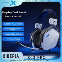 XIBERIA KO3 PRO Wired Gaming Headset Dual Sound Smart Touch 7.1 Surround Sound Gaming Headset Hi-Res Audio Esports Headphones