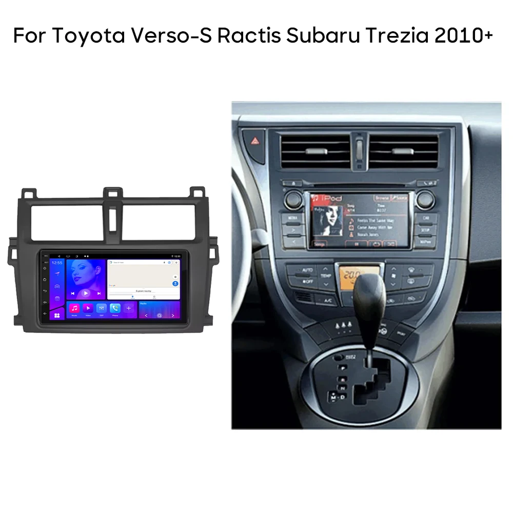 For Toyota Verso-S Ractis Subaru Trezia 2010+  Android Auto Car Radio Multimedia Player GPS Navigation 4G WIFI DSP No 2din DVD