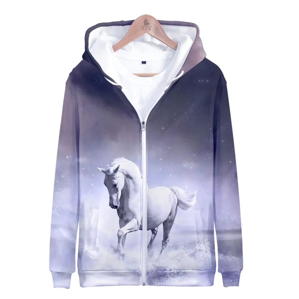 2 Tot 14 Jaar Kids Hoodies Dier Dinosaurus Paard 3d Print Hoodie Sweatshirt Jongens Meisjes Harajuku Jas Jas Kinderen Kleding A0