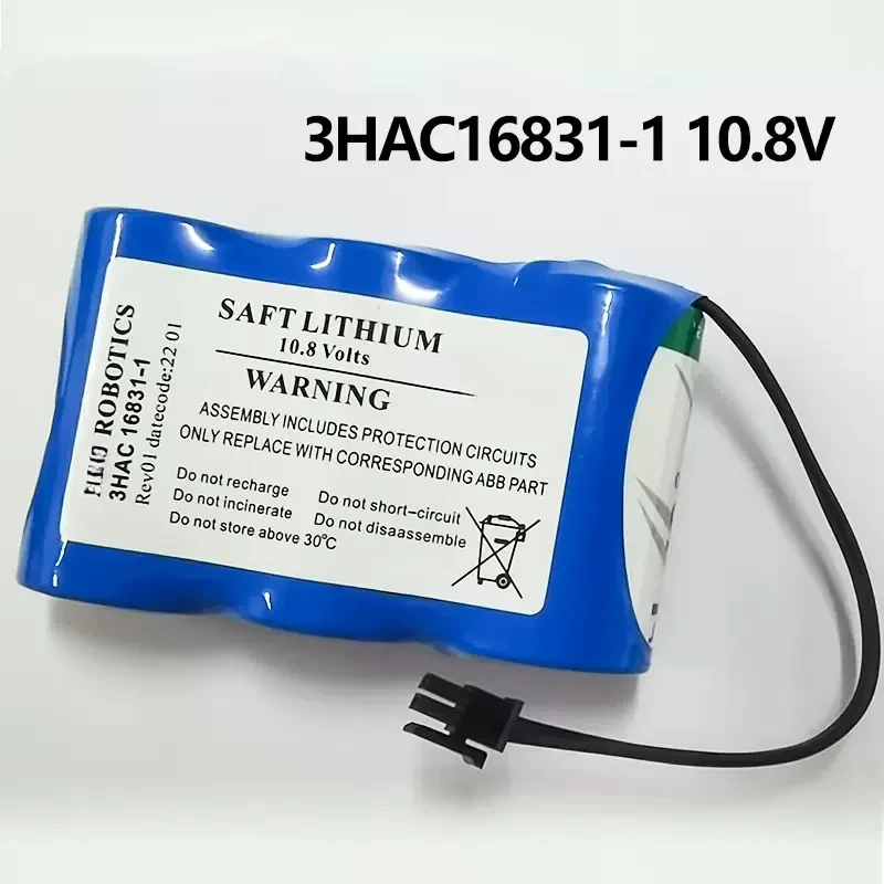 แบตเตอรี่สําหรับ ABB 3HAC16831-1 10.8V แขนหุ่นยนต์ CPU แบตเตอรี่ลิเธียมแบบชาร์จไฟได้