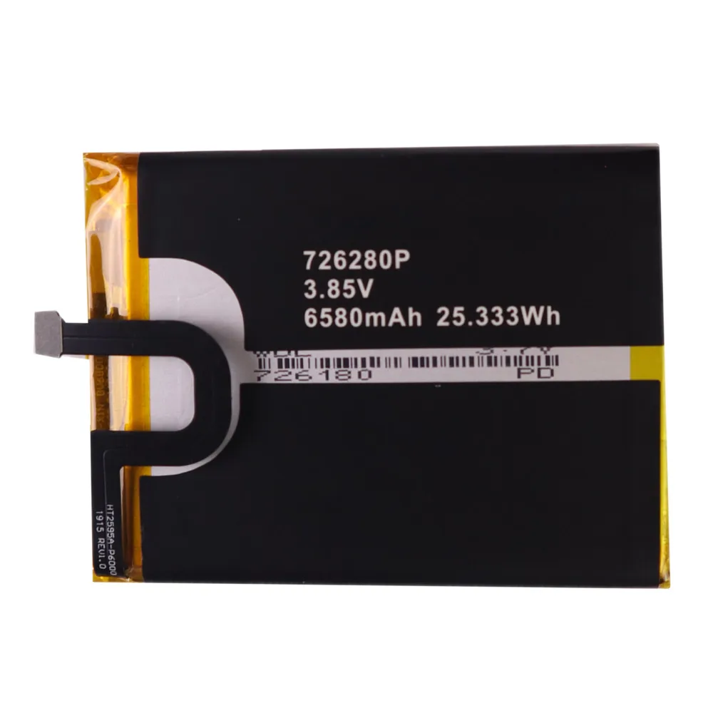 2023 New Original BV6800 Battery 6580mAh For Blackview BV6800 BV 6800 Pro Smart Mobile Phone IP68 Waterproof 726280P MT6750T