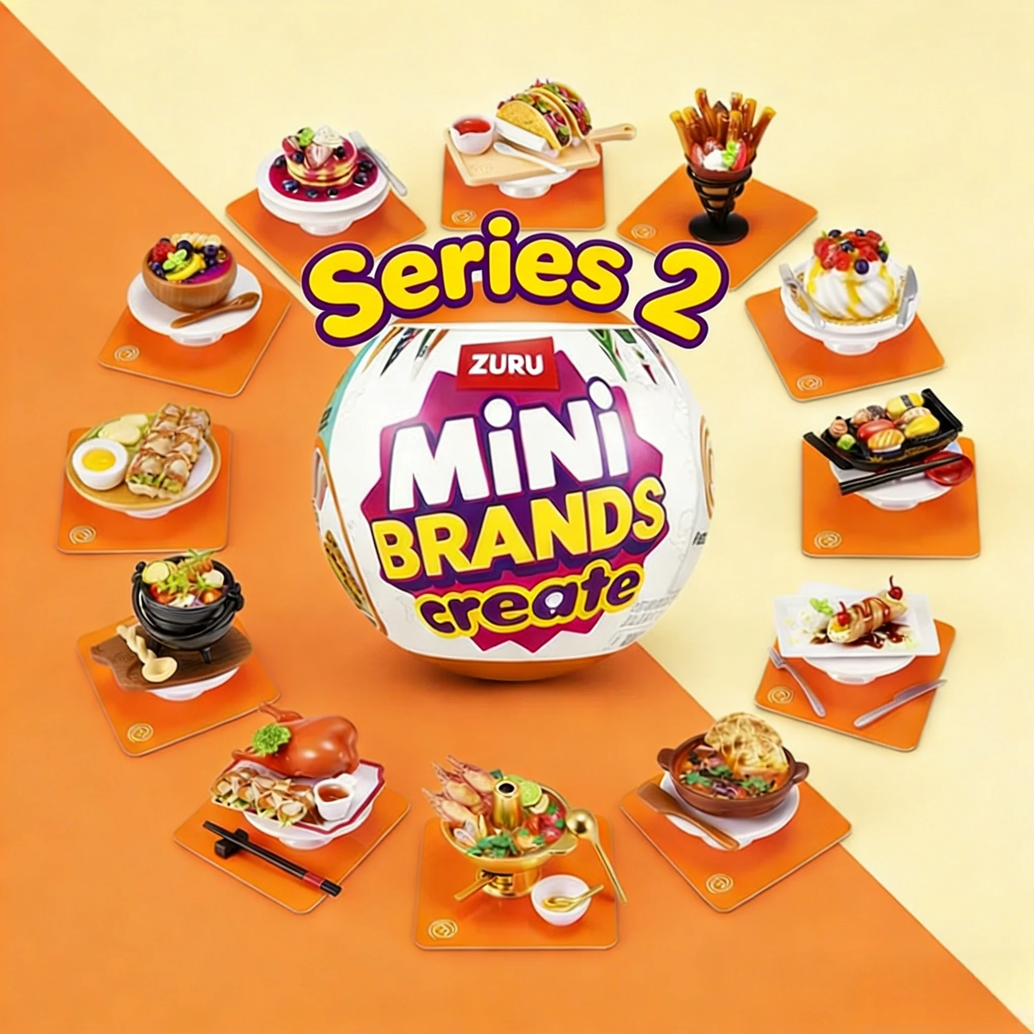 Zuru Série 2 Master Chef Mini Brands: Caixa Surpresa DIY de Brinquedo Miniatura para Culinária