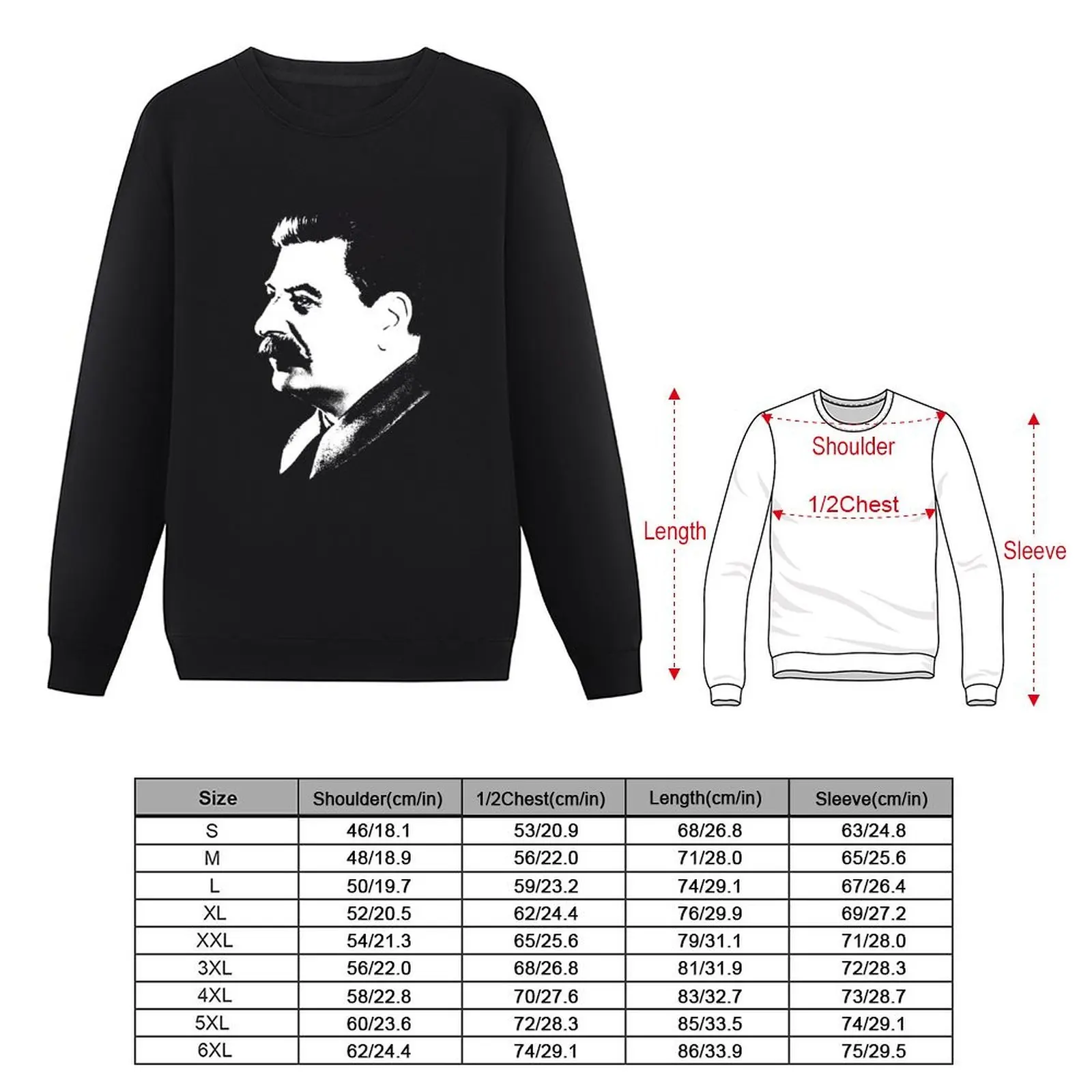 بلوفر جوزيف ستالين ملابس جمالية معطف رجالي ملابس رجالية سويت شيرت شتوي للرجال #4