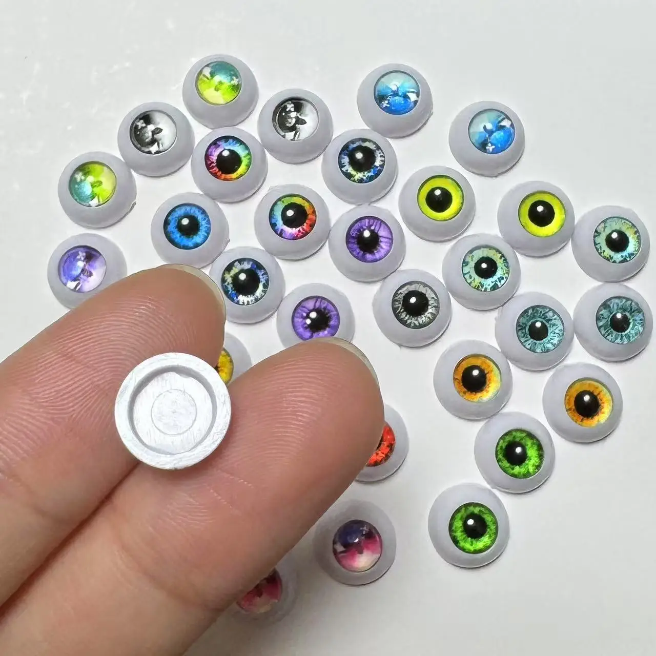 10mm DIY Puppenaugen Zubehör Glas Schüler 10mm Puppe Augapfel Bjd Puppenaugen Ersatzaugen – Detail 5