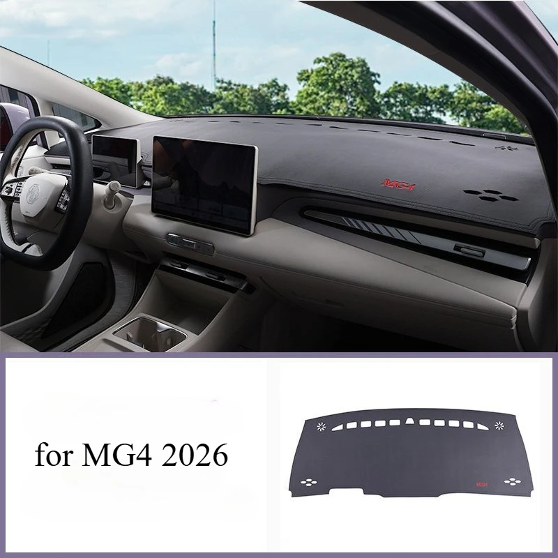 

Коврик-накладка на приборную панель для MG4 2026, кожаный, антибликовый, противоскользящий, защитный, аксессуар для интерьера
