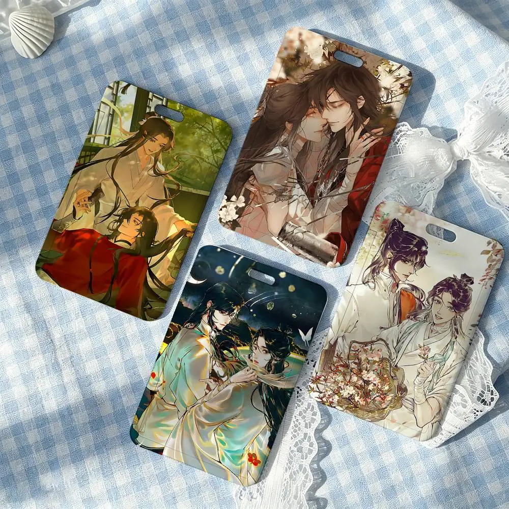Heaven Official's Blessing 1 Card Holder, Leather Card Storage Box, Key Chain, Access Tag Holder, ID Card Holder, Key Chain