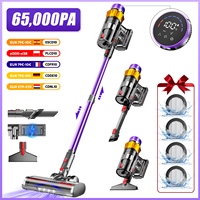 Authmic Cordless Vacuum Cleaner - 65000Pa - 70min Runtime - 3 Speed Modes - Touch Screen -Bristle Brush - 1.8L Dust Capacity