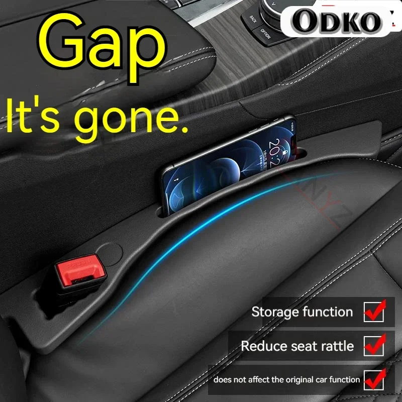 2PCS Car Seat Gap Filler Side Seam Plug Strip Leak-proof Filling Strip Car Seat Gap Anti-drop Interior Car Decoration Supplies
