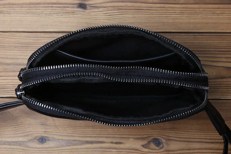 NZPJ Herren-Brusttasche aus echtem Leder, Umhängetasche aus natürlichem Rindsleder, lässige Umhängetasche, sportliche multifunktionale Handy-Hüfttasche – Detail 14
