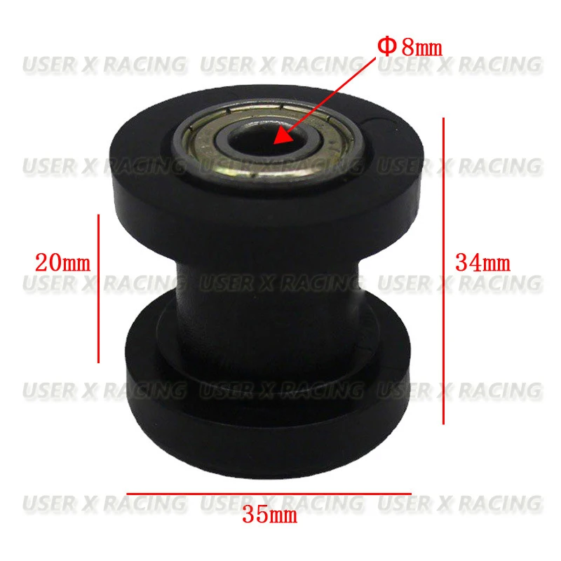 USER-X 8mm Drive Chain Roller Pulley Wheel Slider Tensioner Wheel Guide For Enduro Motorcycle Motocross PIT Dirt Bike ATV CRF xr