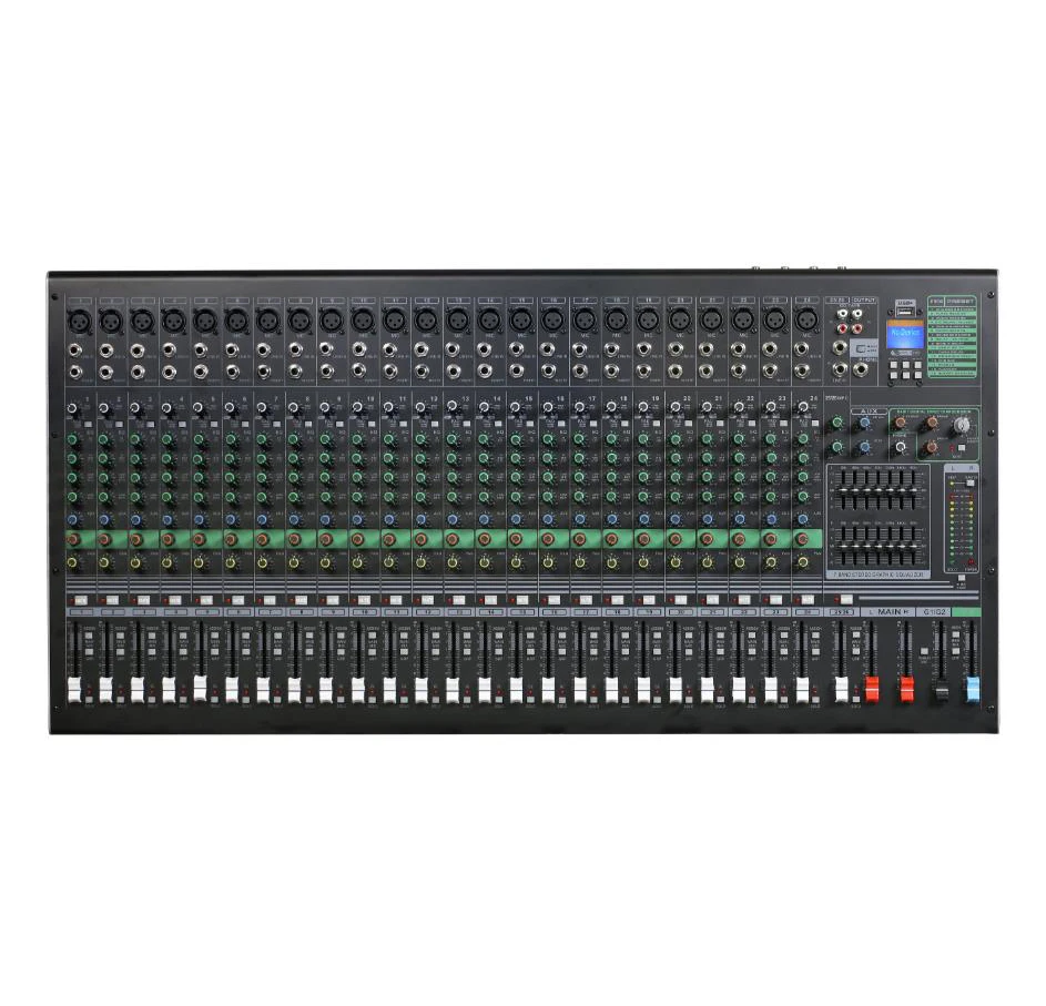 

GPUB BE-26 Hot Sell Digital Mixer 26 Channel Digital Mixer Console Music Audio Dj Mixer Console For Professional Sound System