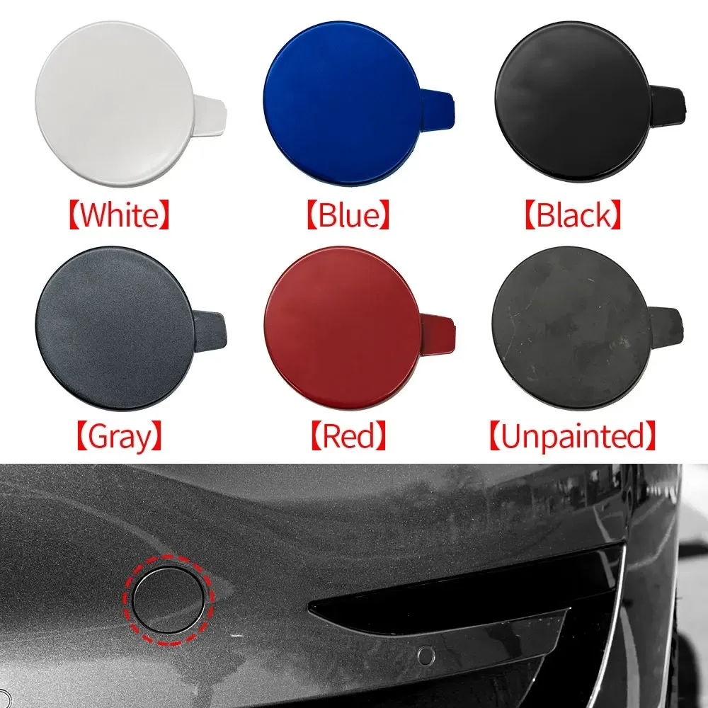 For Tesla Model 3 Front Bumper Tow Hook Cover Cap 1460701-00-B 2019-2022 Black White Blue Red Grey High Quality