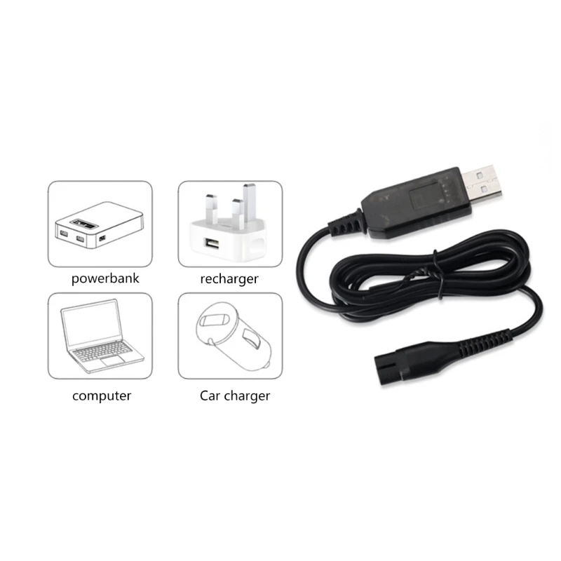 Universal USB Charging Cable A00390 for QP2620 / QP2520 RQ310 RQ311 RQ312 RQ320 RQ328 Shavers Charger Drop Shipping