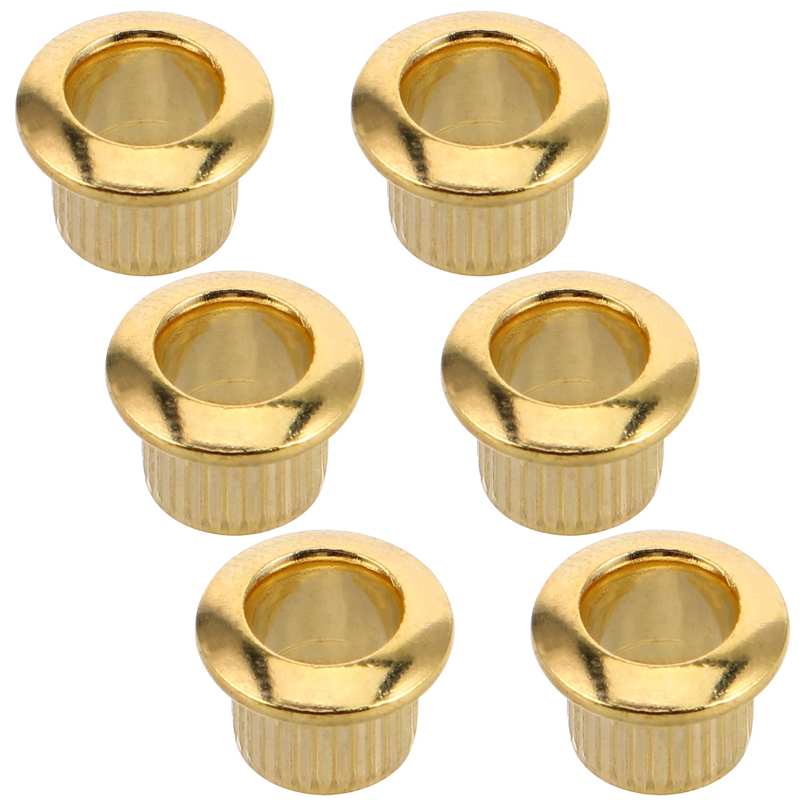 

6 Pcs Guitar Tuners Ferrules Bass Tuning Machine Bushing Casing Hardware Upgrade Kit Golden Maintenance