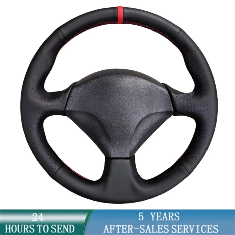 Customization Car Steering Wheel Cover Black Leather For Honda S2000 2000-2008 Civic Si 2002-2004 Acura RSX Type-S 2002-2006