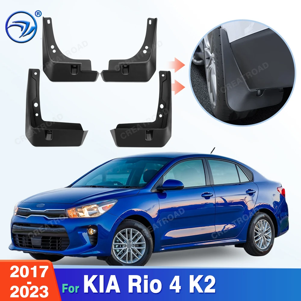 

For KIA Rio 4 K2 2017 2018 2019 2020 2021 2022 2023 Fender Mudflaps Splash Guards Mudguards Mud Flaps Car Accessories
