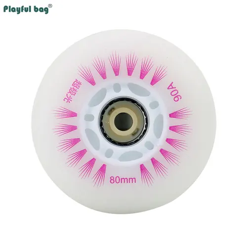 Imagen 2 del producto Ruedas de patines en línea 90A, accesorios de rueda de PU, resistentes al desgaste, 80-110MM, AMB294