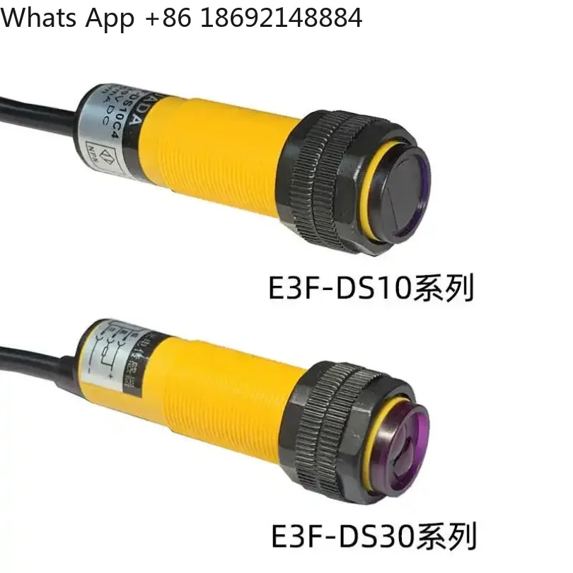 Infrared Diffuse Reflection Photoelectric Switch E3F-DS10C4/cylindrical Photoelectric Sensor E3F-DS30C4 NPN 1 piece Price