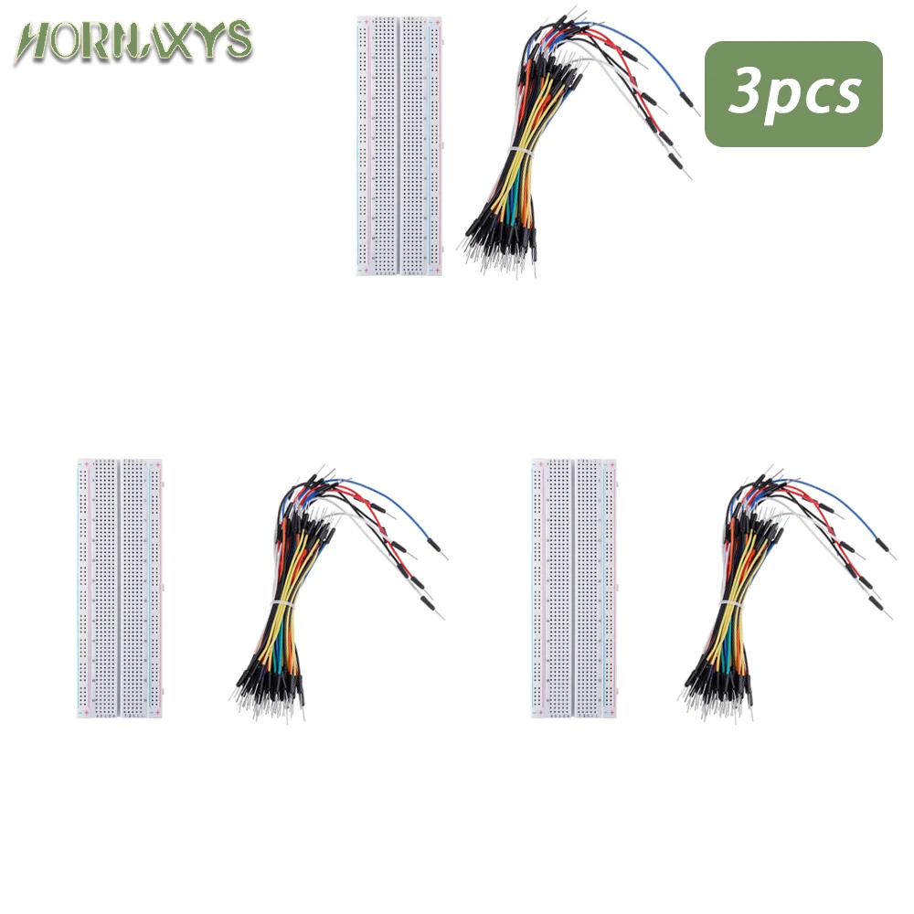 MB-102 Prototyp-Breadboard 400 830 Punkte lötfreies PCB-Breadboard Überbrückungsdrähte Kabelbrett DIY Dupont-Draht für Arduino-Kit