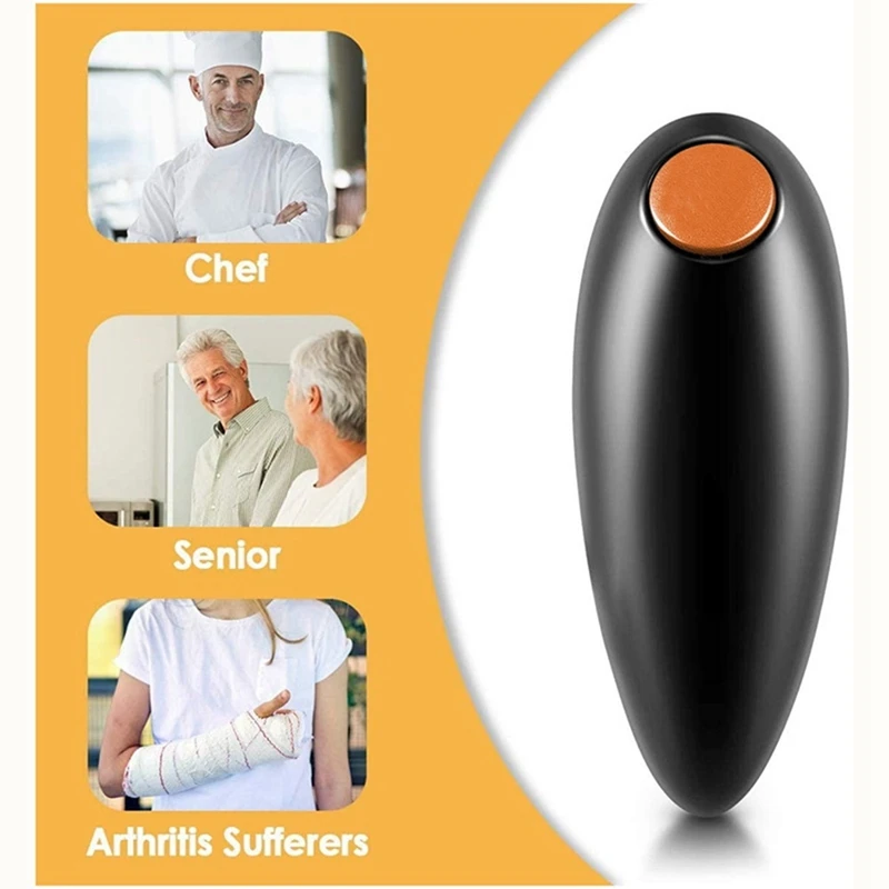 Electric Can Opener, One-Press Kitchen Tool With The Safety Of Smooth Edge Lids For Housewives, Seniors, Arthritis