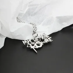 My Chemical Romance Rock Band Necklace Woman Stainless Steel Necklaces Man Charms Geometric Accessories Fashion Pendant Jewelry