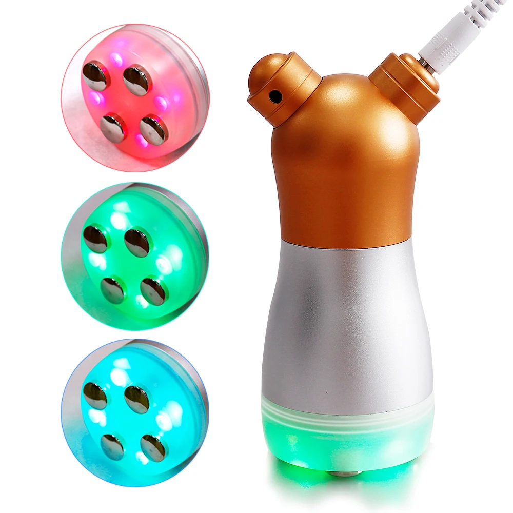 Électroporation faciale RF, 3 couleurs, 6 Modes, photon LED, raffermissement de la peau, élimination des rides, Lifting du visage, mésothérapie, masseur par vibrations