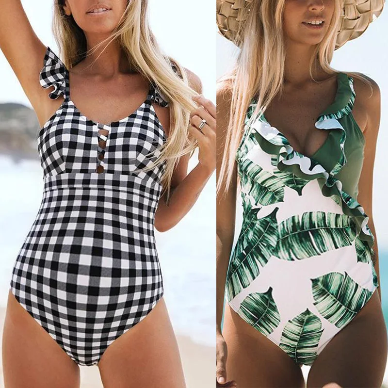 

Maternity Swimwear Stripe Print One Piece Swimsuit Women Swimwear Ruffle Swimming Suit for Women Pregnancy Beachwear