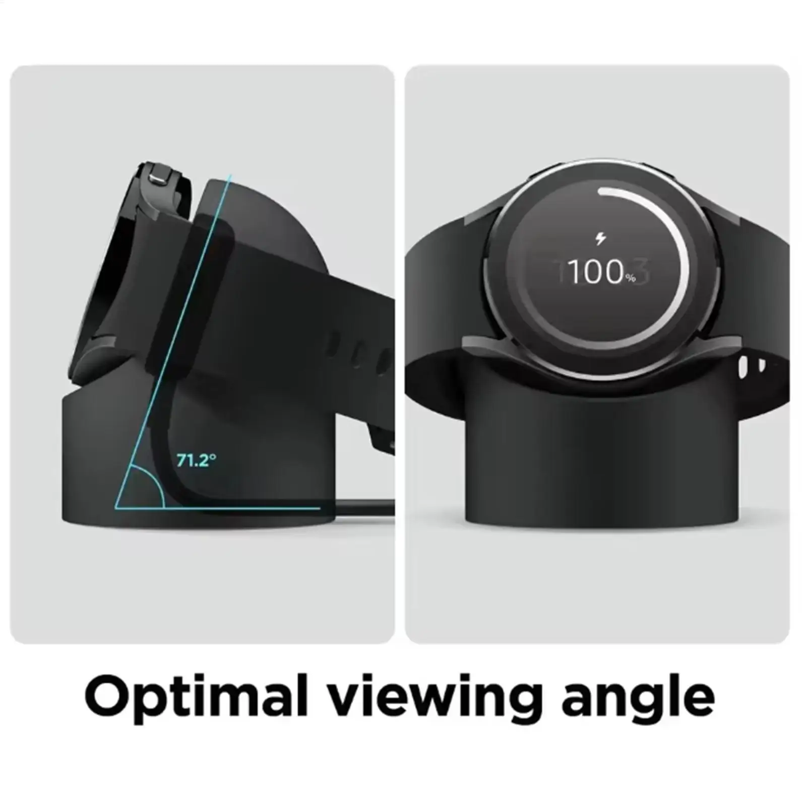 Для Samsung Galaxy Watch5/6/7Pro/Ultra подставка для часов, зарядное устройство, док-станция для часов, силиконовая нескользящая основа, беспроводная док-станция