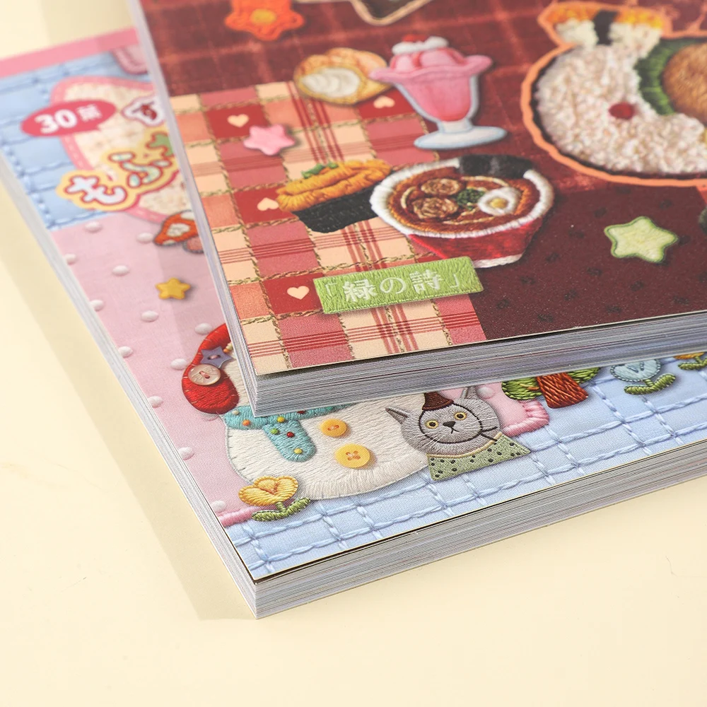 كتاب ملصقات بتصميم التطريز 30 - مراجعة Embroidery Journal Book وسعره