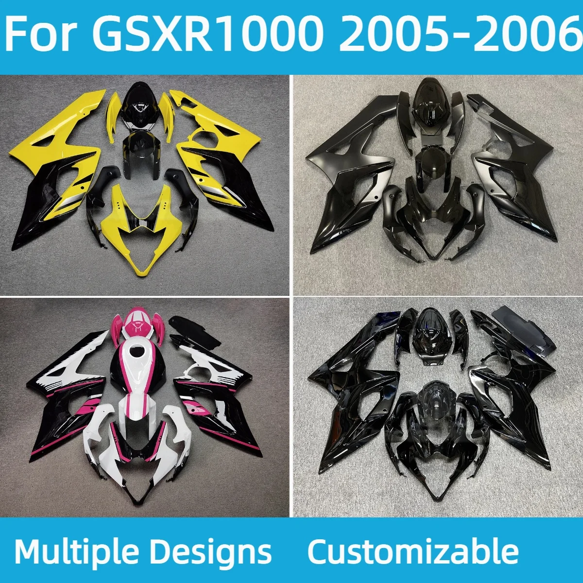 Injection Molded Fairings GSXR1000 2005 2006 Motorcycle Body Parts Kit Fairing for GSXR 1000 05 06