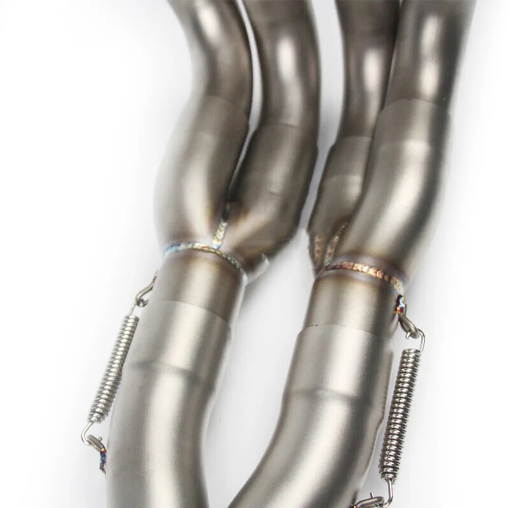 Auspuffanlagen für Yamaha YZF R6 2006-2016 Komplettes Auspuffsystem Schalldämpfer Endrohre Vorderes Verbindungsrohr Auspuffrohre – Detail 4