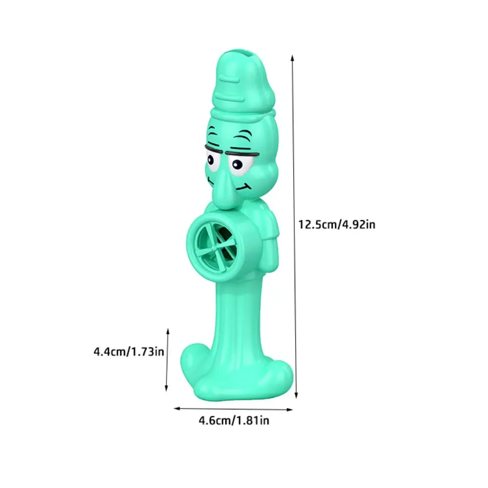 Octopus Shape Kazoo Flute With Lanyard Reusable Musical Whistle Toy Portable Plastic Musical Instruments for Musical Lovers