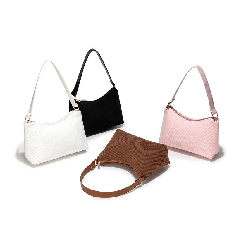 

Простая однотонная женская сумка с плечевым ремнем, модная нишевая сумка через плечо, универсальная темпераментная сумка для поездок на работу.