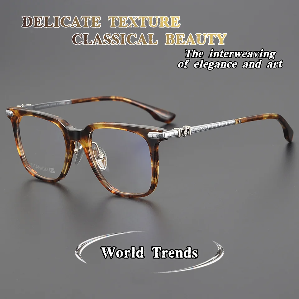 Eyeglasses Frame Men's Luxury Designer Classic Retro Fashion Women's Personalized Optical Computer Prescription Myopia Glasses