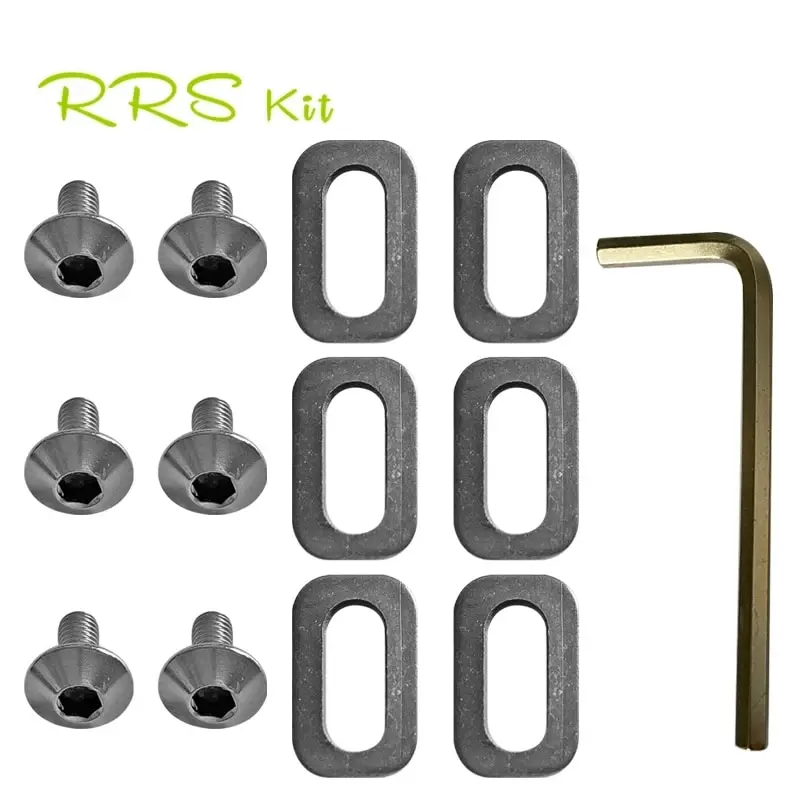 Rrskit Road Bicycle Pedal Cleats 6x Washers For SPD Cleat Screw Bike Plate For KEO Cleat Repair M5 Screw Gasket Bike Accessories