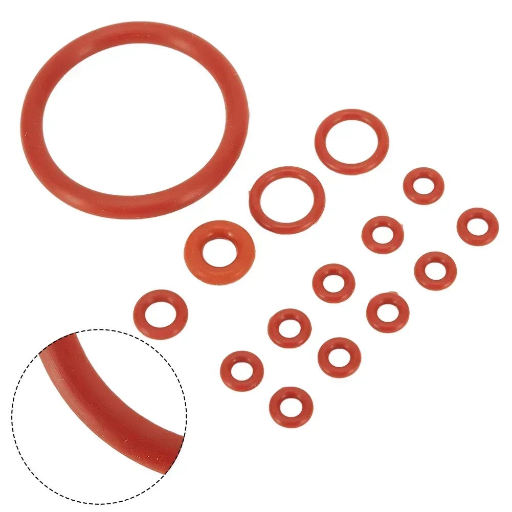 15pcs Food Grade Silicone O-rings For Bosch For For Saeco Steam Brew Boilers Connector Rings Replacement Coffee Tools