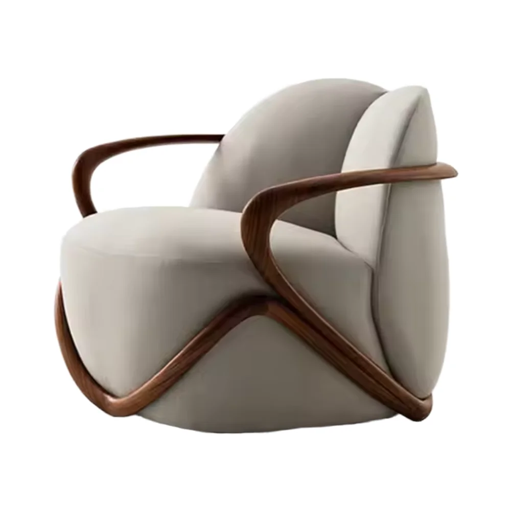 

Light Single Sofa Armchair for Living Dining Bedroom Hotel Villa Reception for Wholesale