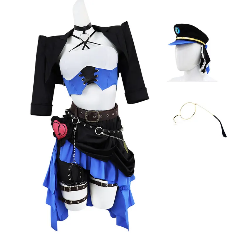 

Game Egg Party Irene Iren Cosplay Costume Magic Policewoman Costume Hat Suits Halloween Carnival Party Costumes for Kids Women