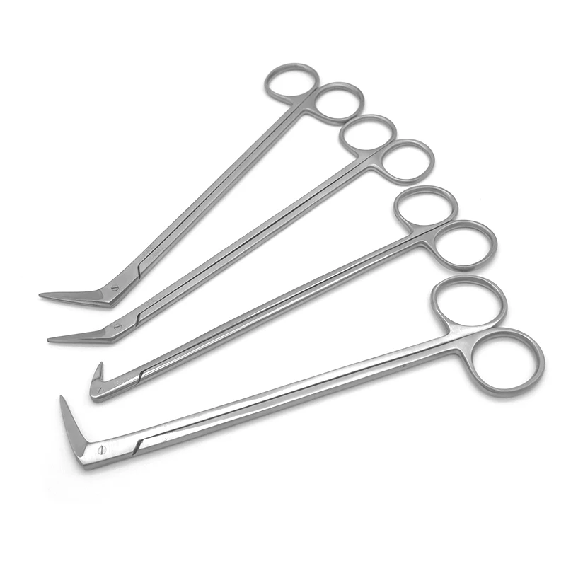 Vascular Microscopic Coronary Scissors Stainless Steel Microscopic Beak Potts Angled