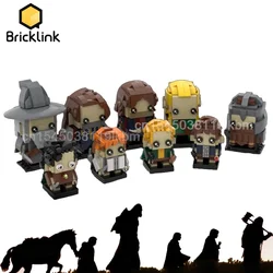 Bricklink Classics Movie Figures Fellowship King of Rings Expedition Team Bricks Head Set Building Blocks Toys For Children Gift